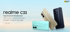 realmeC33入门手机在印度发布：紫光展锐T612芯片，起售价约784元