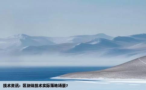 技术资讯：区块链技术实际落地场景？