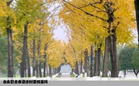 自由职业者退休时要档案吗