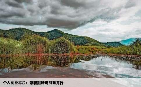 个人副业平台：兼职搬砖与创意并行