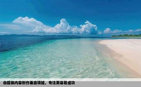 自媒体内容创作垂直领域，专注更容易成功