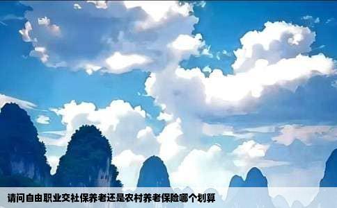 请问自由职业交社保养老还是农村养老保险哪个划算