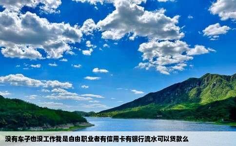 没有车子也没工作我是自由职业者有信用卡有银行流水可以贷款么