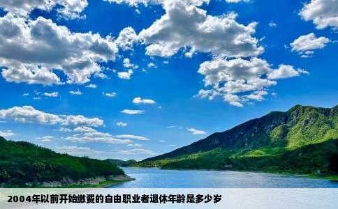2004年以前开始缴费的自由职业者退休年龄是多少岁