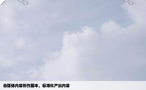 自媒体内容创作脚本，标准化产出内容