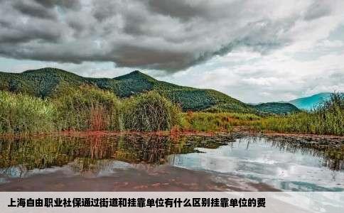 上海自由职业社保通过街道和挂靠单位有什么区别挂靠单位的费