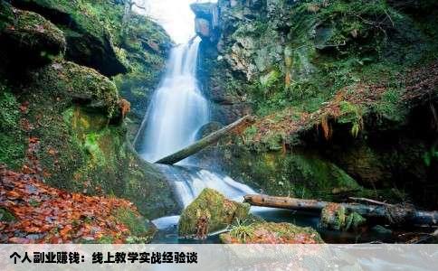 个人副业赚钱：线上教学实战经验谈