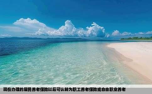 现在办理的居民养老保险以后可认转为职工养老保险或自由职业养老