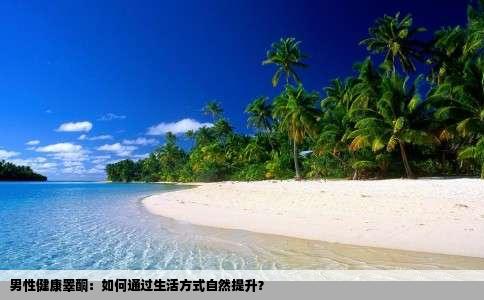 男性健康睾酮：如何通过生活方式自然提升？