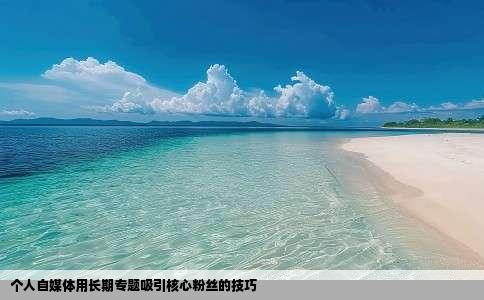 个人自媒体用长期专题吸引核心粉丝的技巧