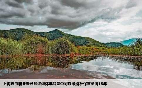 上海自由职业者已超过退休年龄是否可以缴纳社保直至满15年