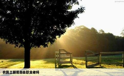 农民工算是自由职业者吗