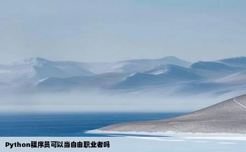 Python程序员可以当自由职业者吗