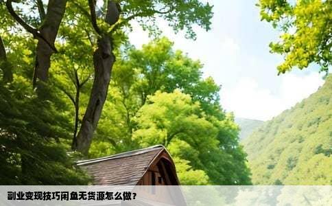 副业变现技巧闲鱼无货源怎么做？