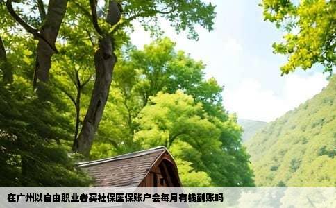 在广州以自由职业者买社保医保账户会每月有钱到账吗