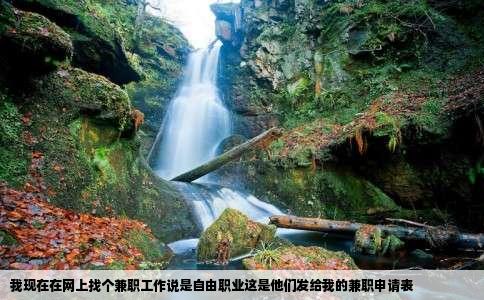 我现在在网上找个兼职工作说是自由职业这是他们发给我的兼职申请表