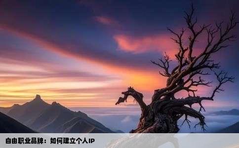 自由职业品牌：如何建立个人IP