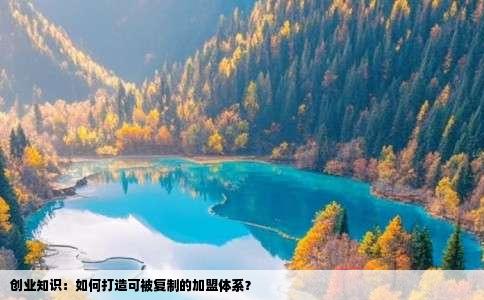 创业知识：如何打造可被复制的加盟体系？