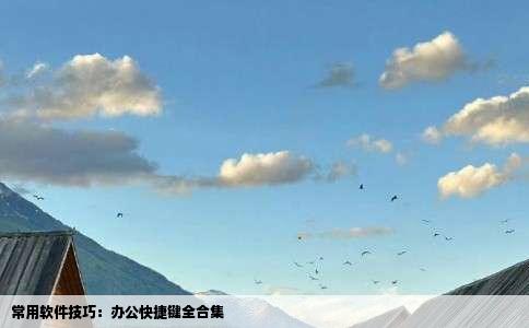 常用软件技巧：办公快捷键全合集
