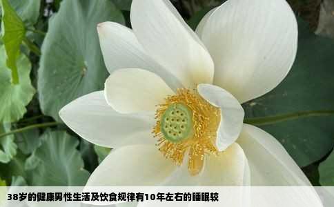 38岁的健康男性生活及饮食规律有10年左右的睡眠较