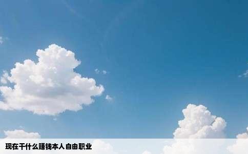 现在干什么赚钱本人自由职业