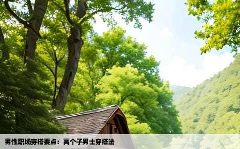 男性职场穿搭要点：高个子男士穿搭法
