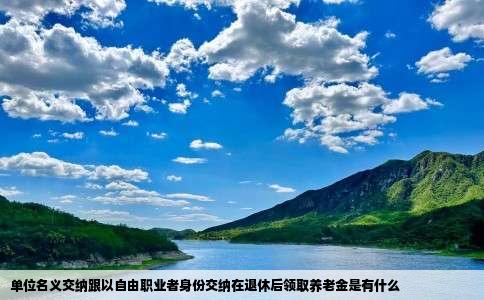 单位名义交纳跟以自由职业者身份交纳在退休后领取养老金是有什么