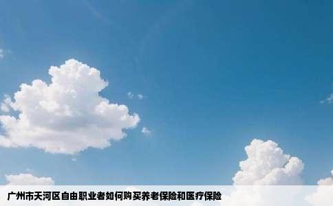 广州市天河区自由职业者如何购买养老保险和医疗保险