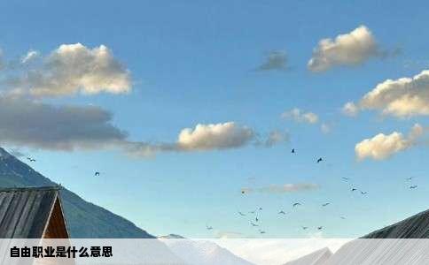 自由职业是什么意思