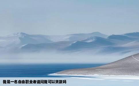 我是一名自由职业者请问我可以贷款吗