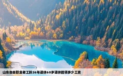 山东自由职业者工龄26年退休60岁退休能领多少工资