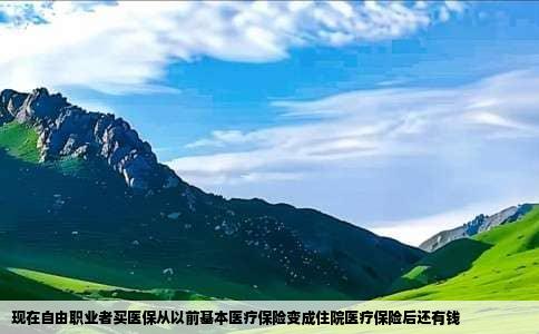 现在自由职业者买医保从以前基本医疗保险变成住院医疗保险后还有钱