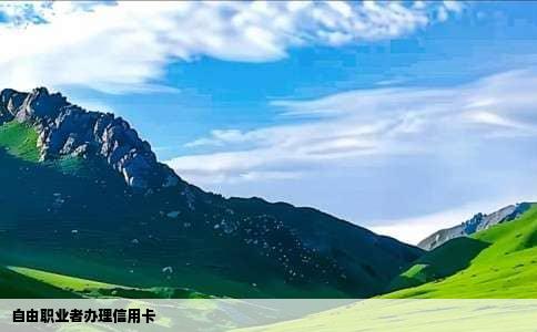 自由职业者办理信用卡
