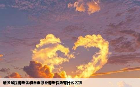 城乡居民养老金和自由职业养老保险有什么区别