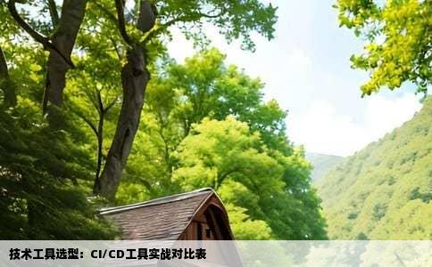 技术工具选型：CI/CD工具实战对比表