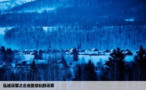 私域运营之企业微信社群运营