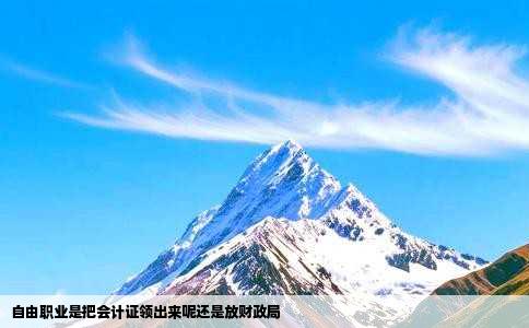自由职业是把会计证领出来呢还是放财政局