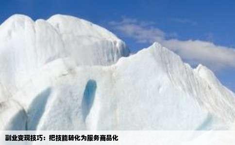 副业变现技巧：把技能转化为服务商品化