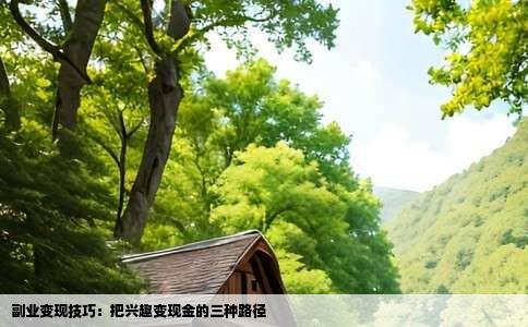 副业变现技巧：把兴趣变现金的三种路径