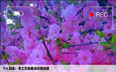 个人副业：手工艺品网店运营流程